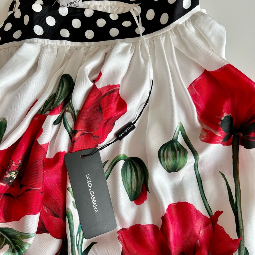 Dolce & Gabbana Poppy Print Bralette and Skirt Set - Picture 6 of 10